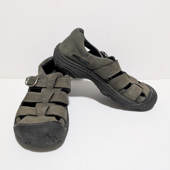 Keen Women's Size 6.5 Leather Trail Hiking Fisherman Sandals Brown XT1206 - Picture 2 of 11